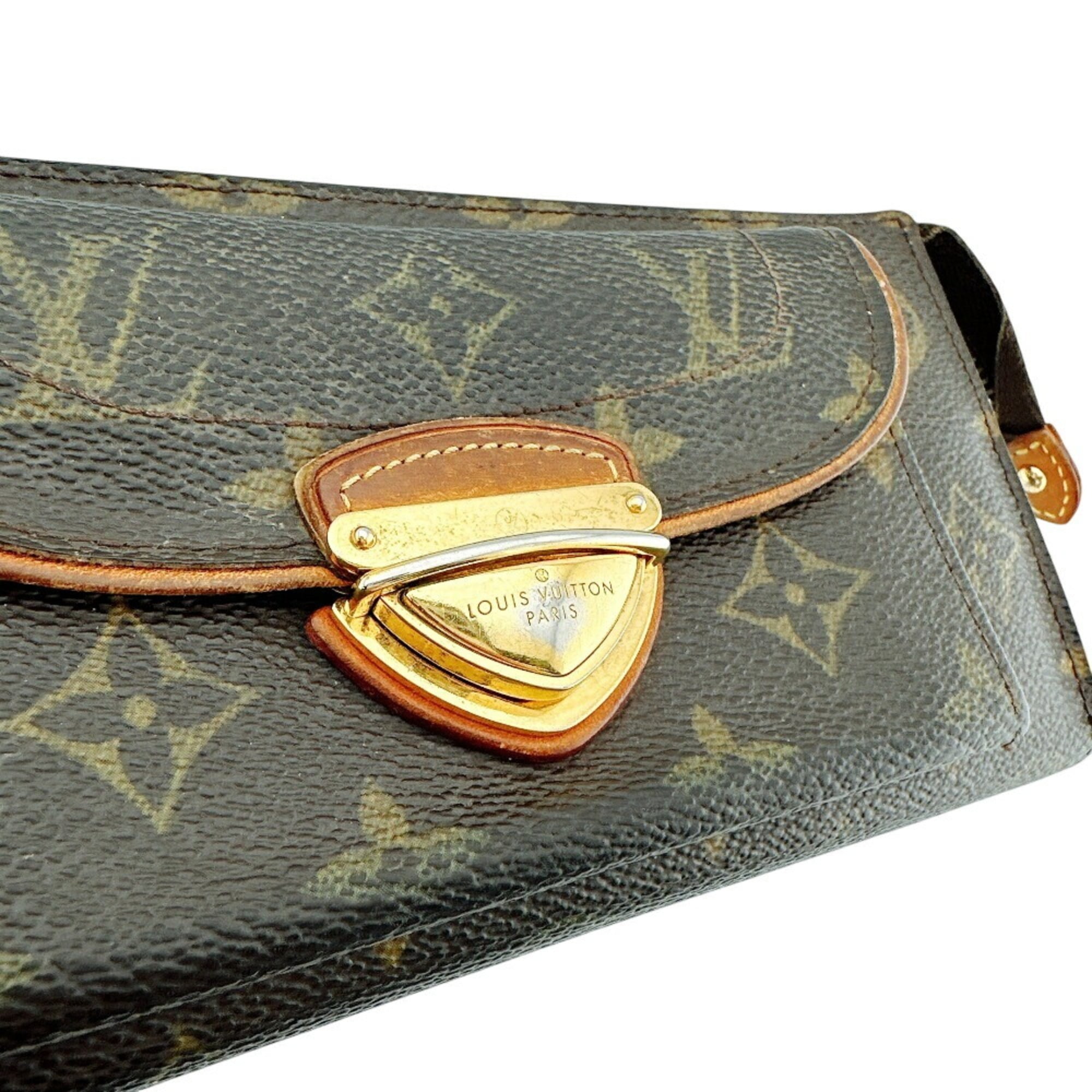 Louis Vuitton Brown Leather Coin Purse/Coin Case (Pre-Owned)