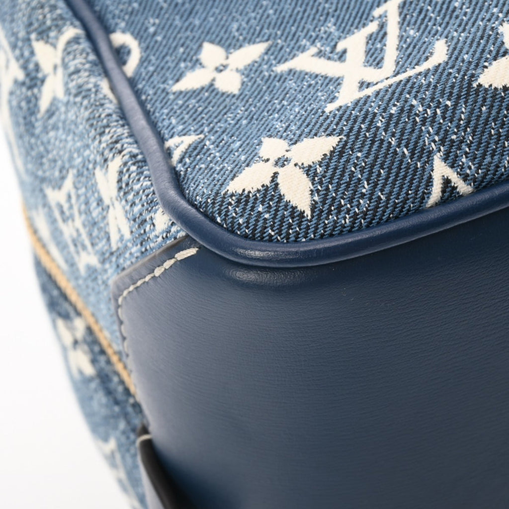 Louis Vuitton Blue Monogram Jacquard Denim Handbag (Pre-Owned)