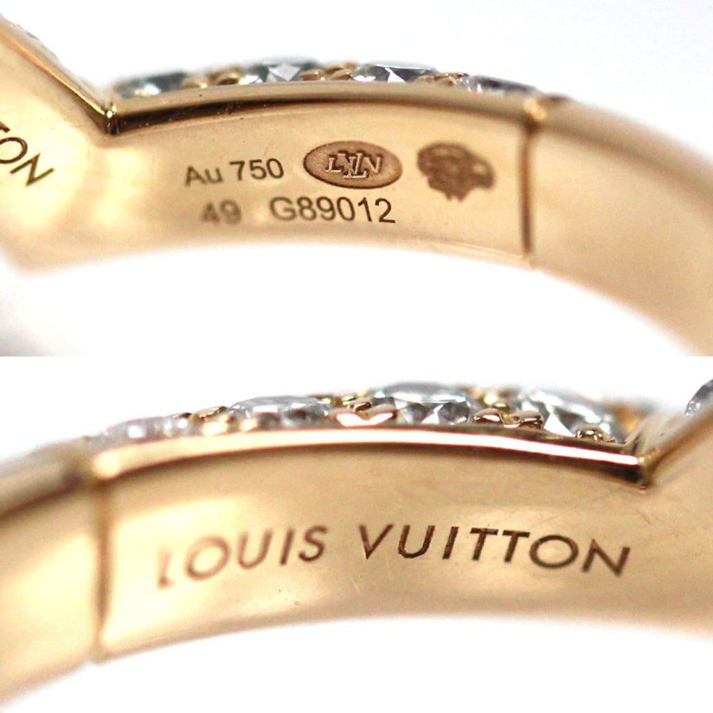 Louis Vuitton Pink Gold (18K) Band Ring (Pre-Owned)