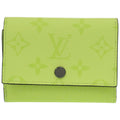 Louis Vuitton Black Fluorescent Yellow Monogram Wallet (Tri-Fold) (Pre-Owned)