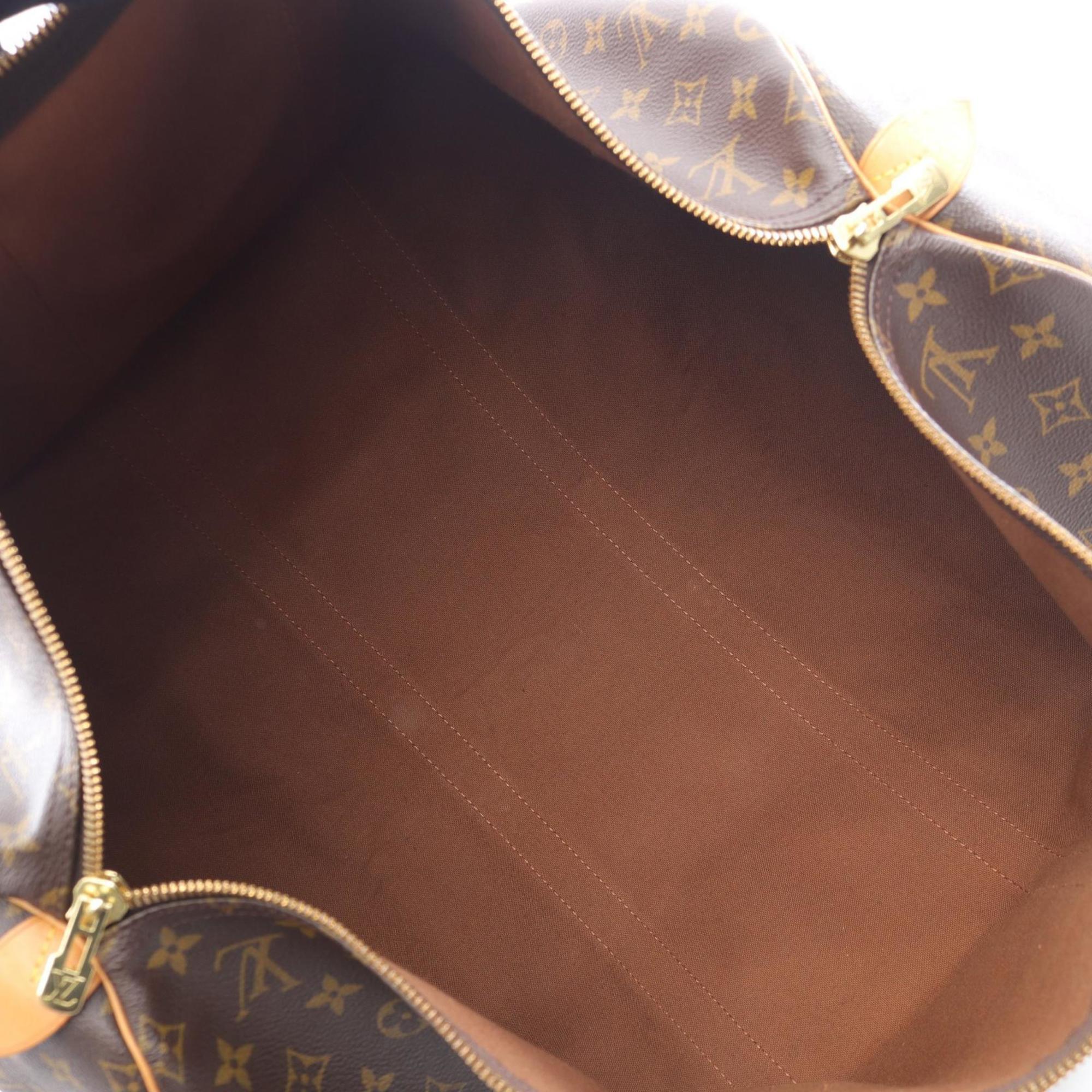 Louis Vuitton Brown Coated Canvas Pvc Monogram Leather Boston Bag (Pre-Owned)