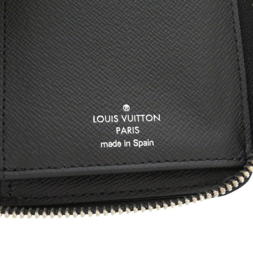 Louis Vuitton Black Noir Taiga Leather Coin Purse/Coin Case (Pre-Owned)