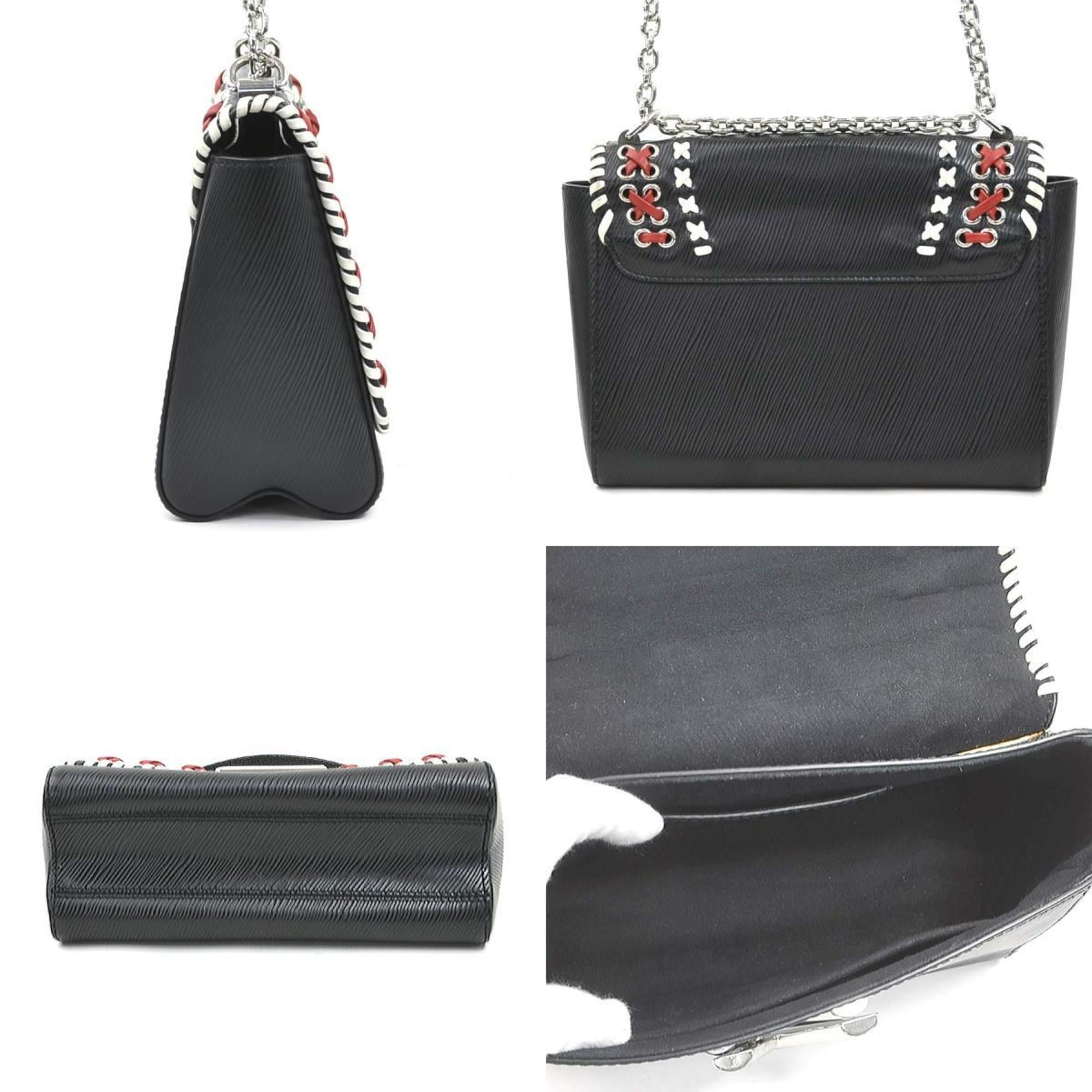 Louis Vuitton Black Red Color White Epi Leather Shoulder Bag (Pre-Owned)