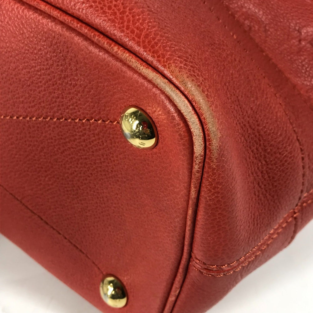 Louis Vuitton Monogram Empreinte Red Color Monogram Empreinte Shoulder Bag Tote Bag (Pre-Owned)