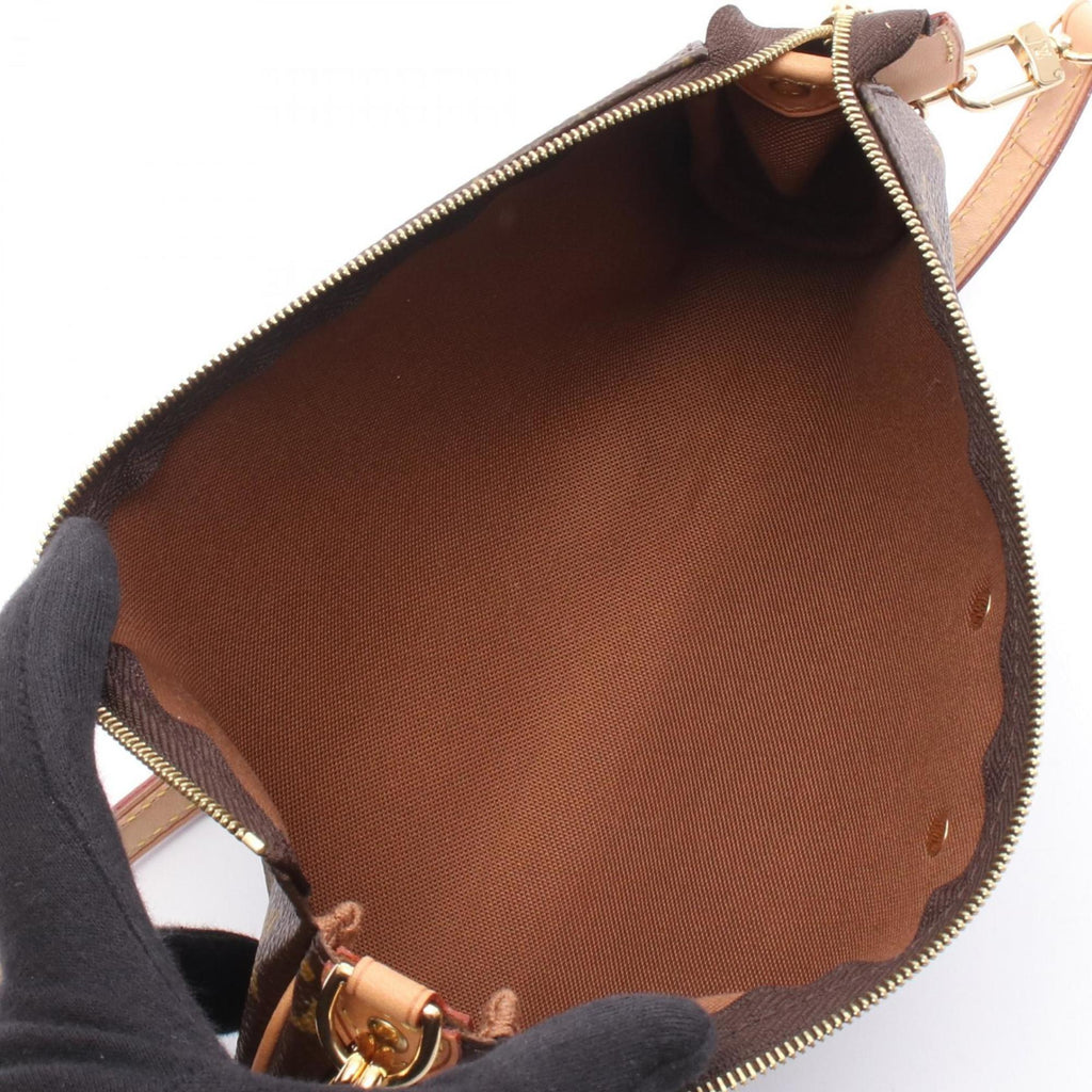 Louis Vuitton Brown Coated Canvas Leather Shoulder Bag (Pre-Owned)