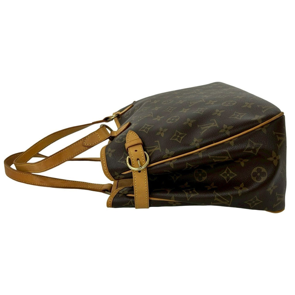 Louis Vuitton Brown Leather Pvc Handbag Tote Bag (Pre-Owned)