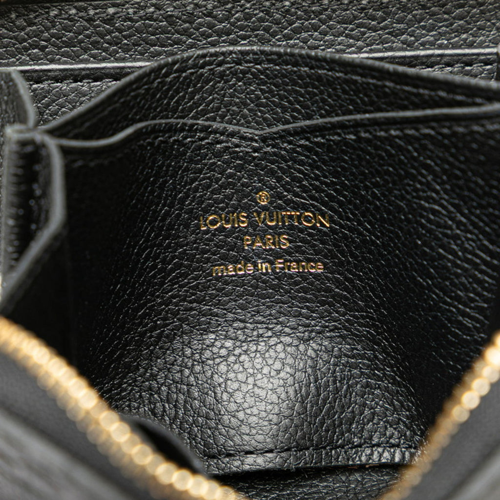 Louis Vuitton Black Noir Leather Coin Purse/Coin Case (Pre-Owned)