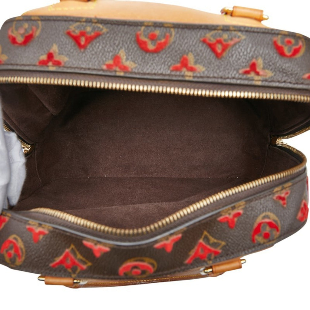 Louis Vuitton Brown Pvc Leather Handbag (Pre-Owned)