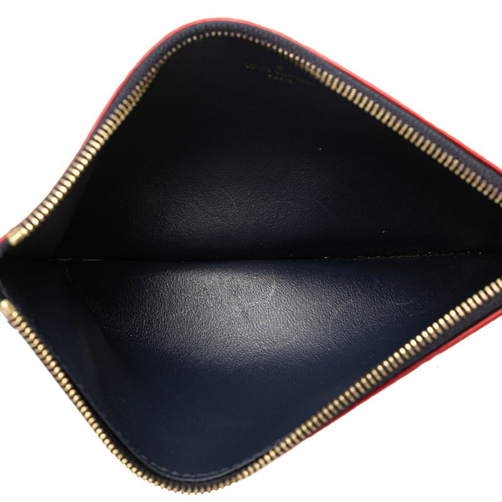 Louis Vuitton Marine Rouge Navy Leather Pochette Shoulder Bag (Pre-Owned)