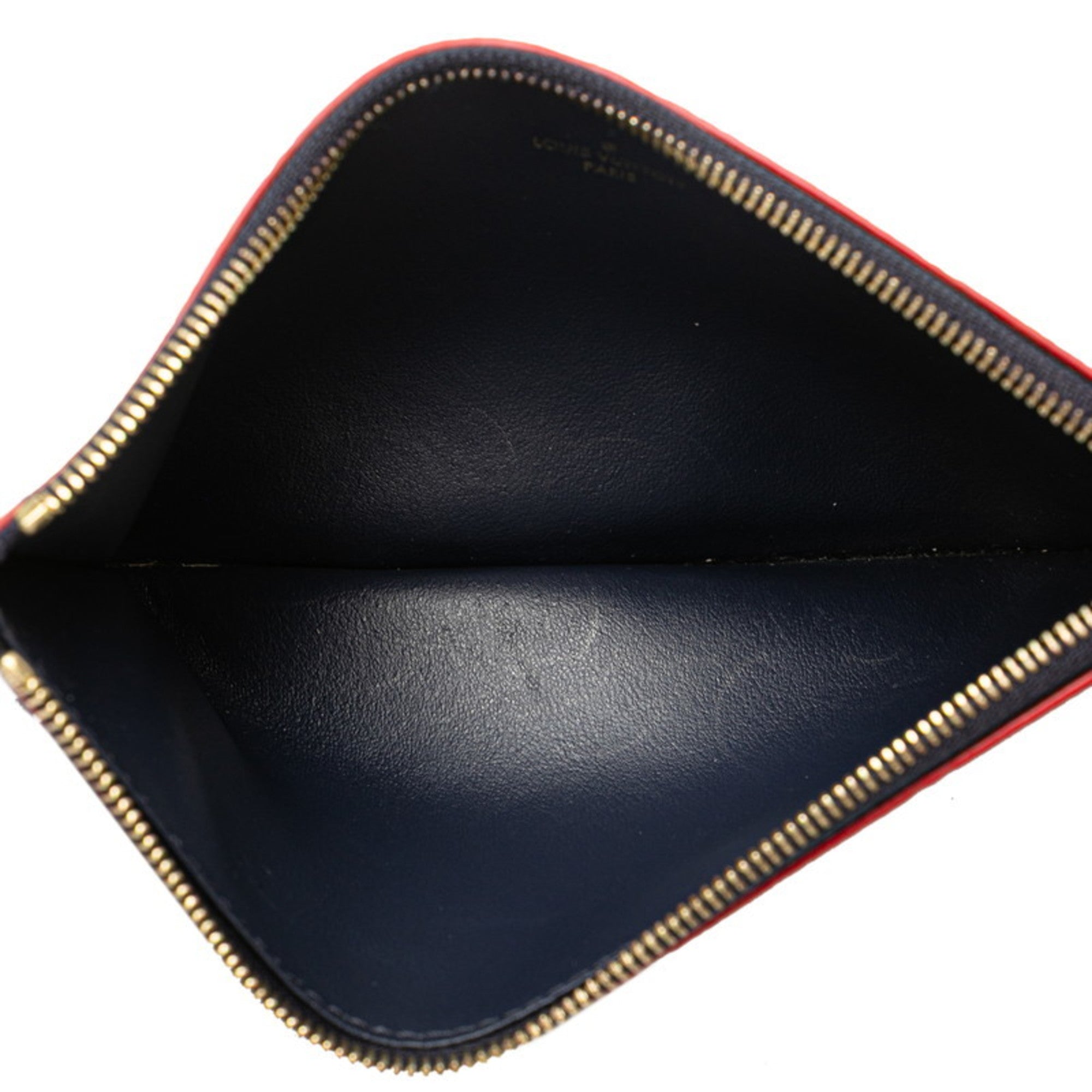 Louis Vuitton Marine Rouge Navy Leather Pochette Shoulder Bag (Pre-Owned)