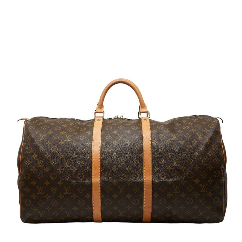 Louis Vuitton Brown Pvc Leather Boston Bag (Pre-Owned)