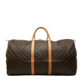 Louis Vuitton Brown Pvc Leather Boston Bag (Pre-Owned)