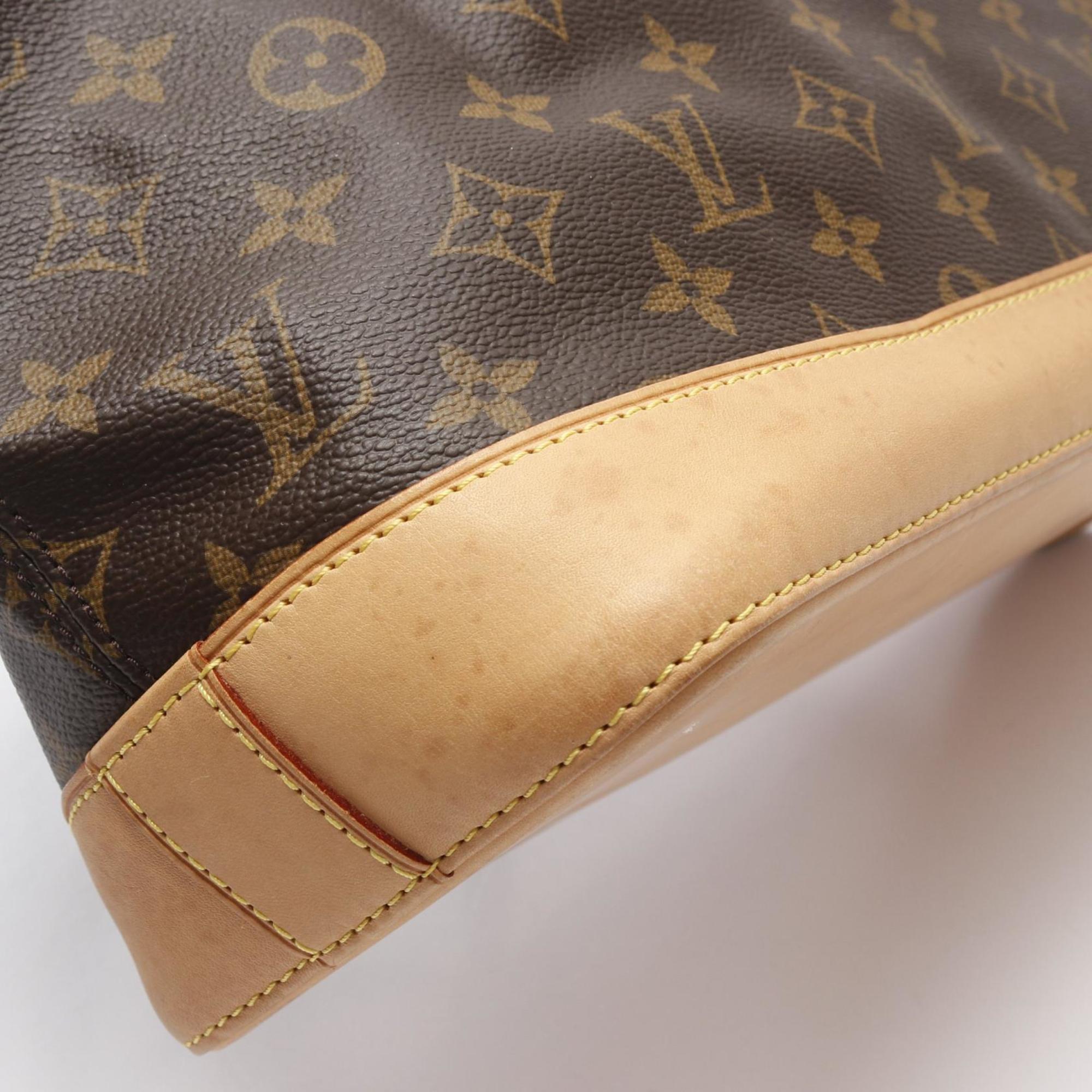 Louis Vuitton Brown Coated Canvas Leather Tote Bag (Pre-Owned)