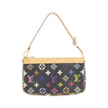 Louis Vuitton Black Multi-Color Coated Canvas Pochette Pouch (Pre-Owned)