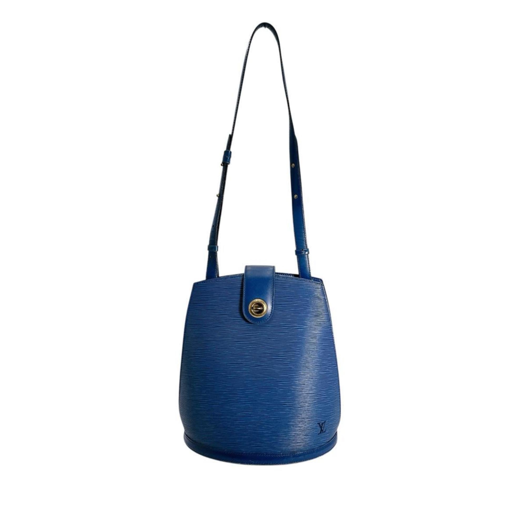 Louis Vuitton Blue Epi Leather Shoulder Bag (Pre-Owned)