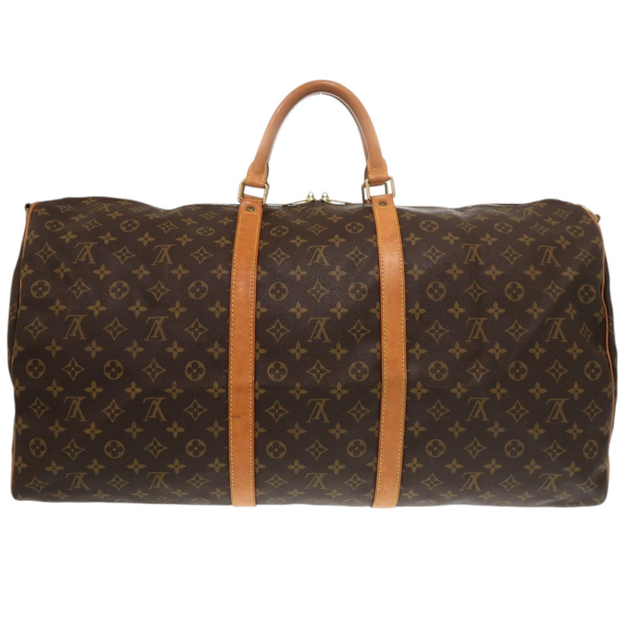 Louis Vuitton Brown Monogram Canvas Boston Bag (Pre-Owned)