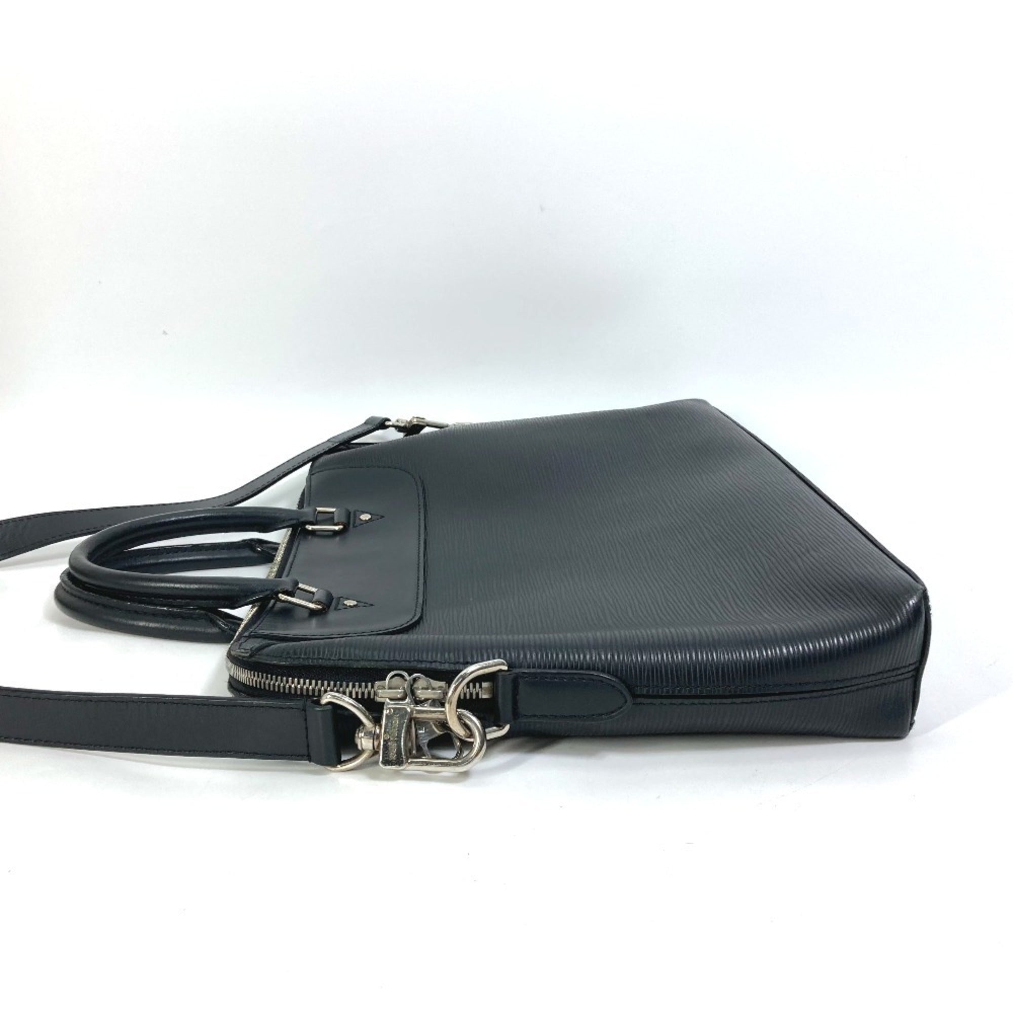 Louis Vuitton Epi Black Noir Epi Leather Briefcase Shoulder Bag (Pre-Owned)