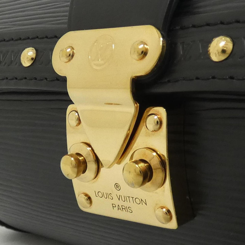 Louis Vuitton Black Leather Shoulder Bag (Pre-Owned)