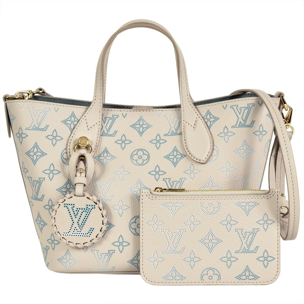 Louis Vuitton Beige Ivory Monogram Mahina Leather Handbag (Pre-Owned)