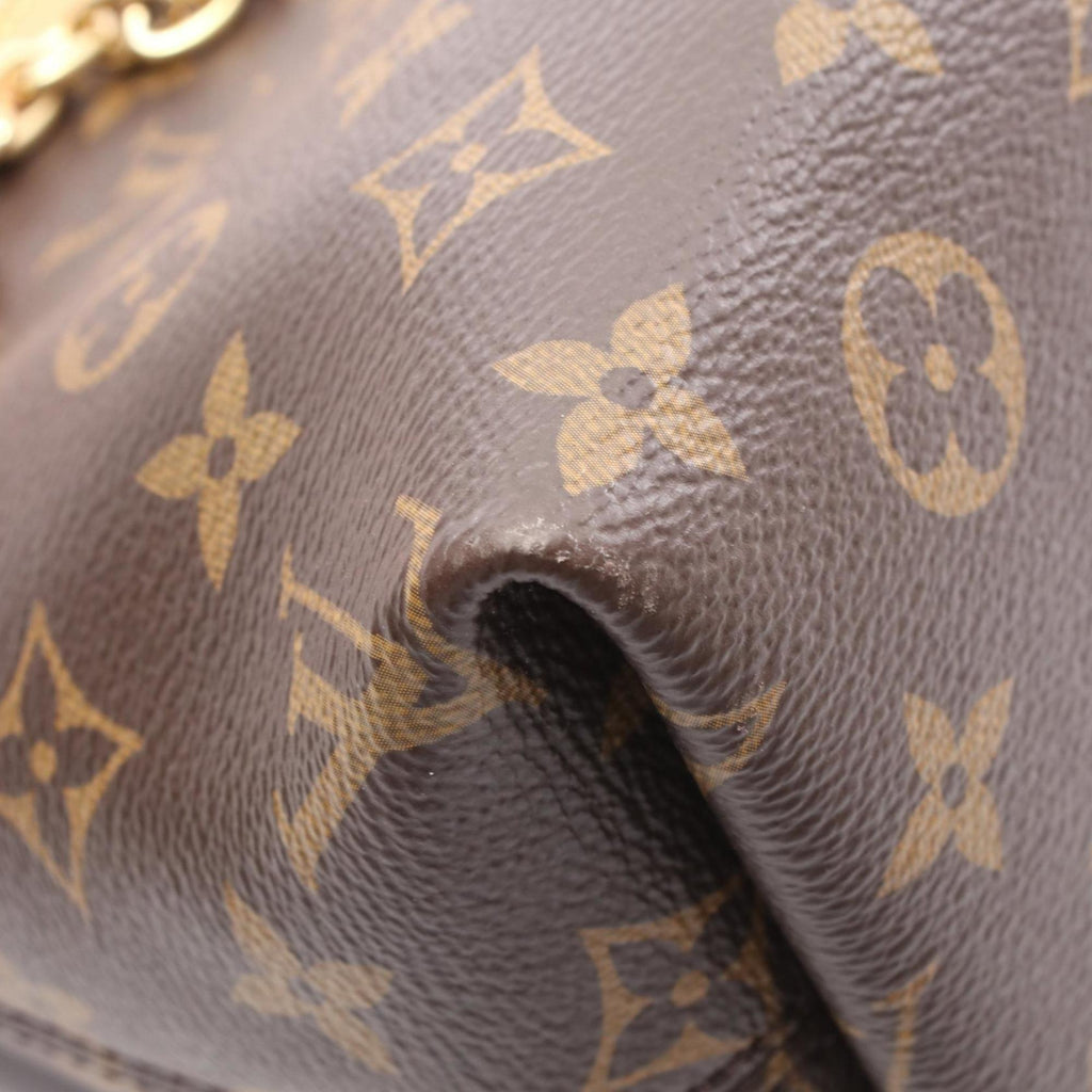 Louis Vuitton Brown Monogram Coated Canvas Leather Handbag (Pre-Owned)