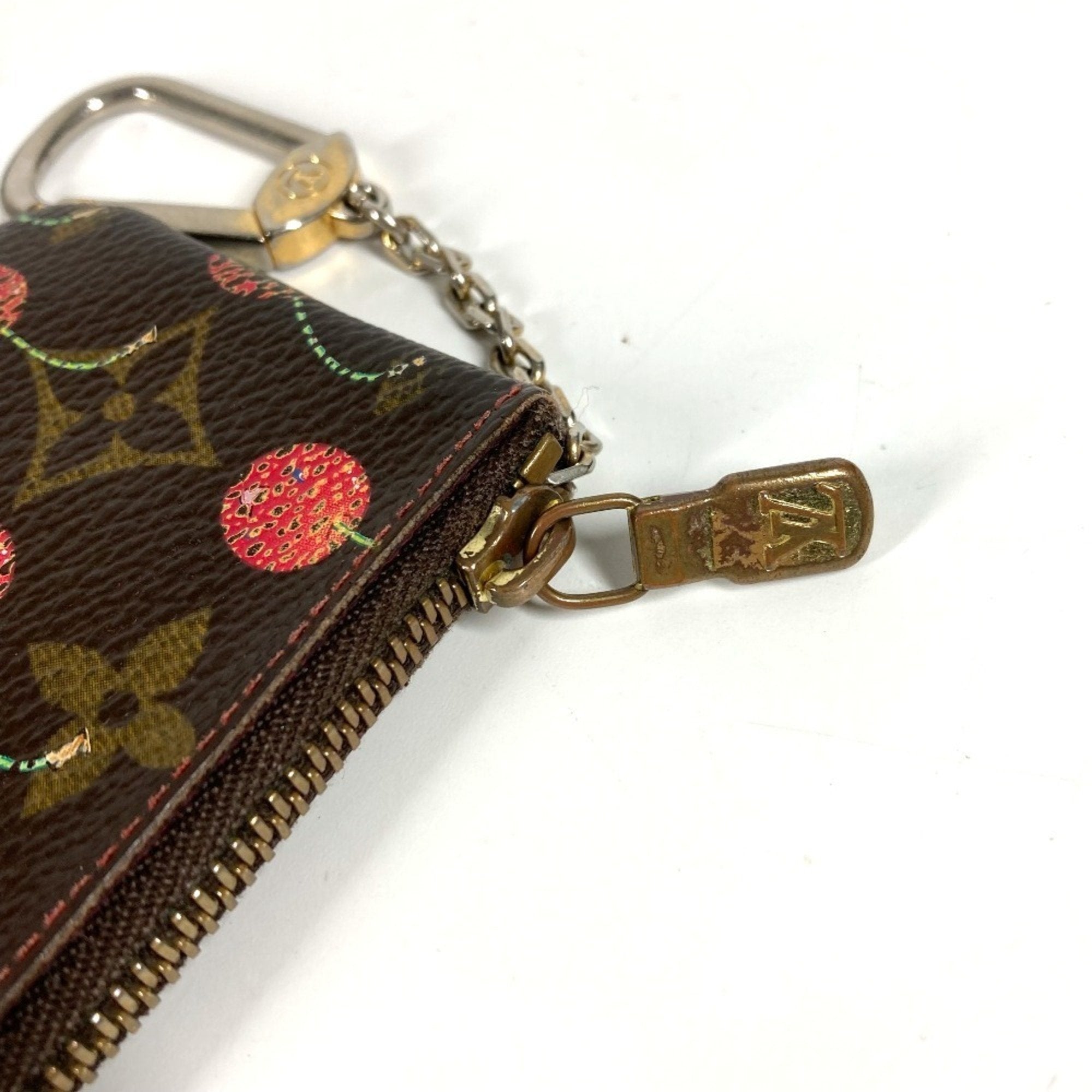 Louis Vuitton Brown Monogram Cherry Red Color Monogram Coin Purse/Coin Case (Pre-Owned)