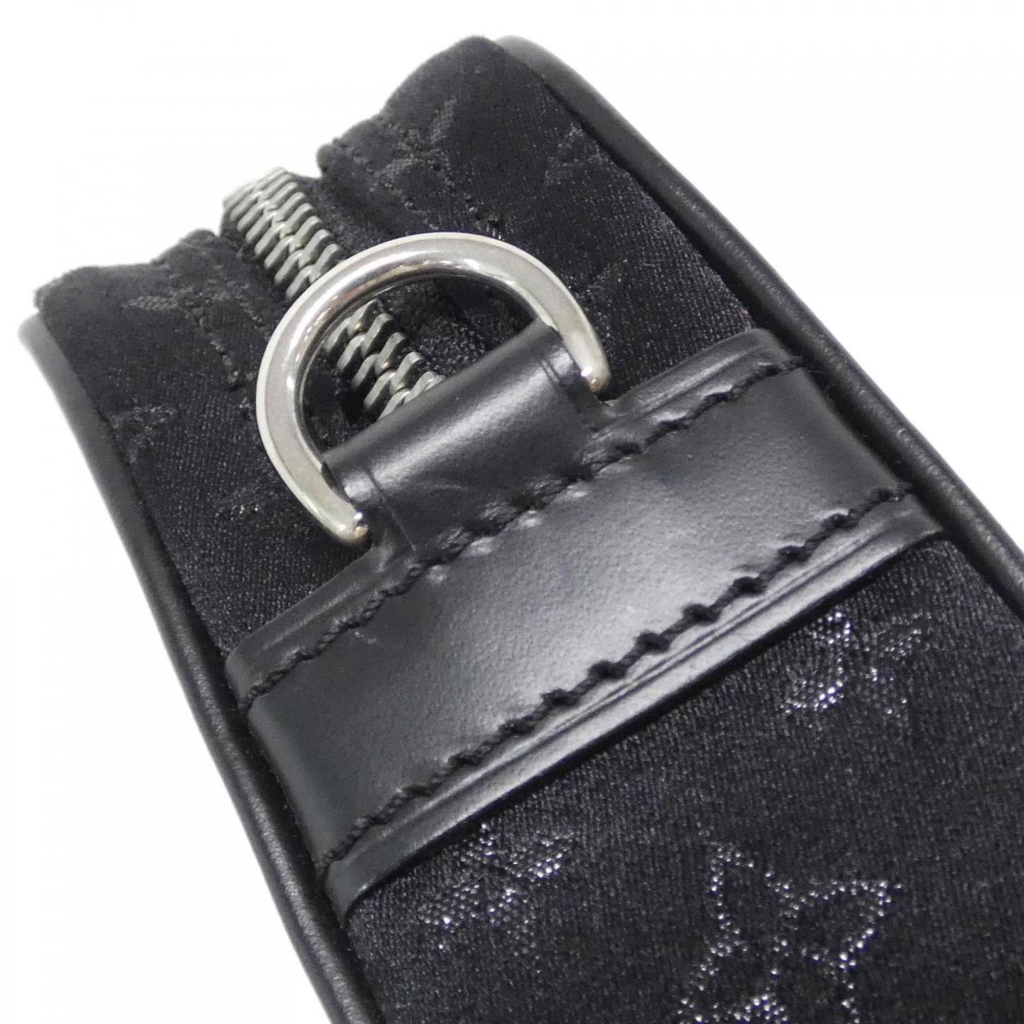Louis Vuitton Black Satin Pochette Pouch (Pre-Owned)