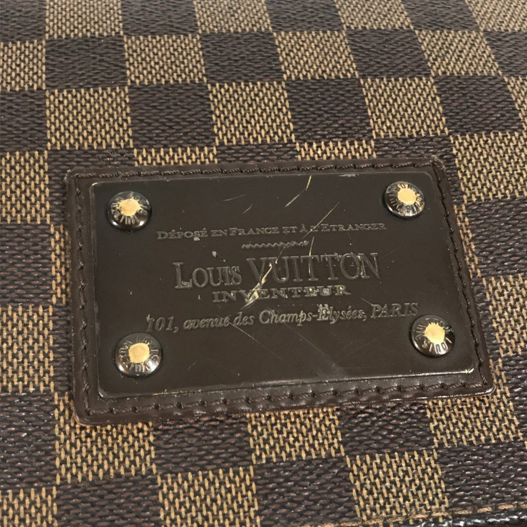 Louis Vuitton Brown Ebene Damier Canvas Messenger Bag Shoulder Bag (Pre-Owned)