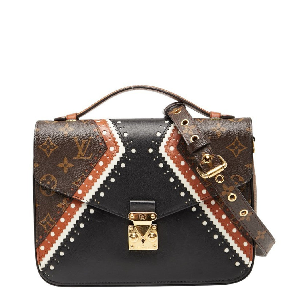 Louis Vuitton Monogram Reverse Black Brown Pvc Leather Handbag Shoulder Bag (Pre-Owned)