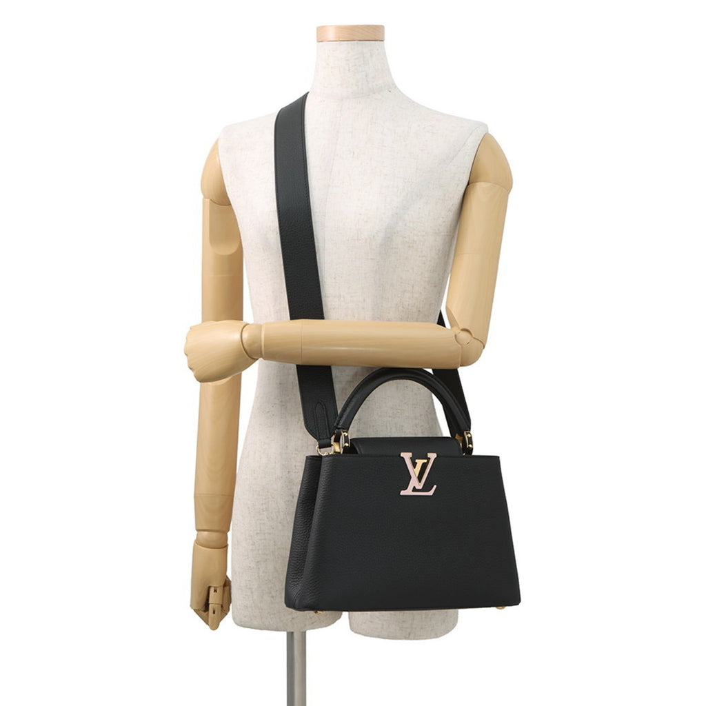 Louis Vuitton Black Noir Exotic Leather Handbag Shoulder Bag (Pre-Owned)