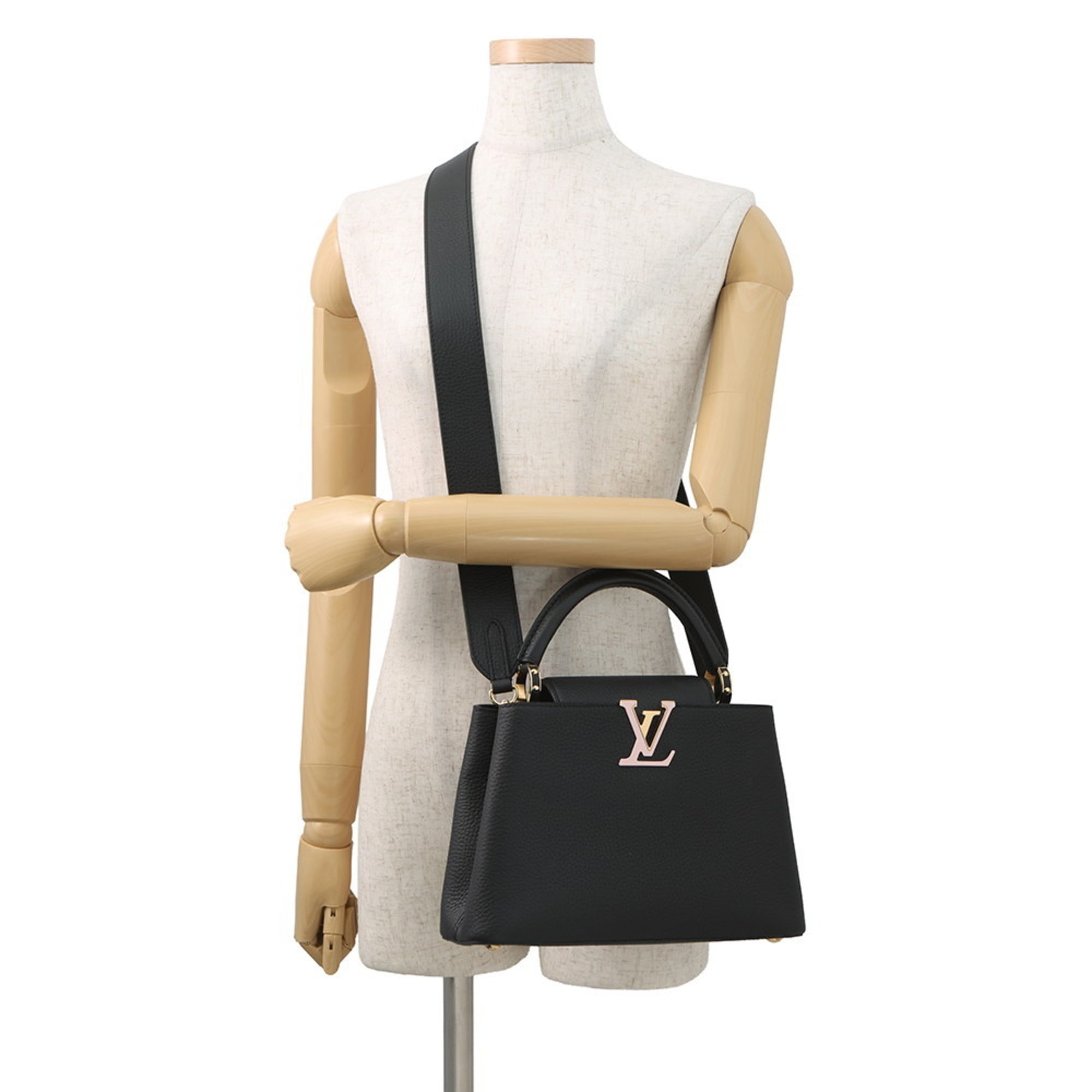 Louis Vuitton Black Noir Exotic Leather Handbag Shoulder Bag (Pre-Owned)