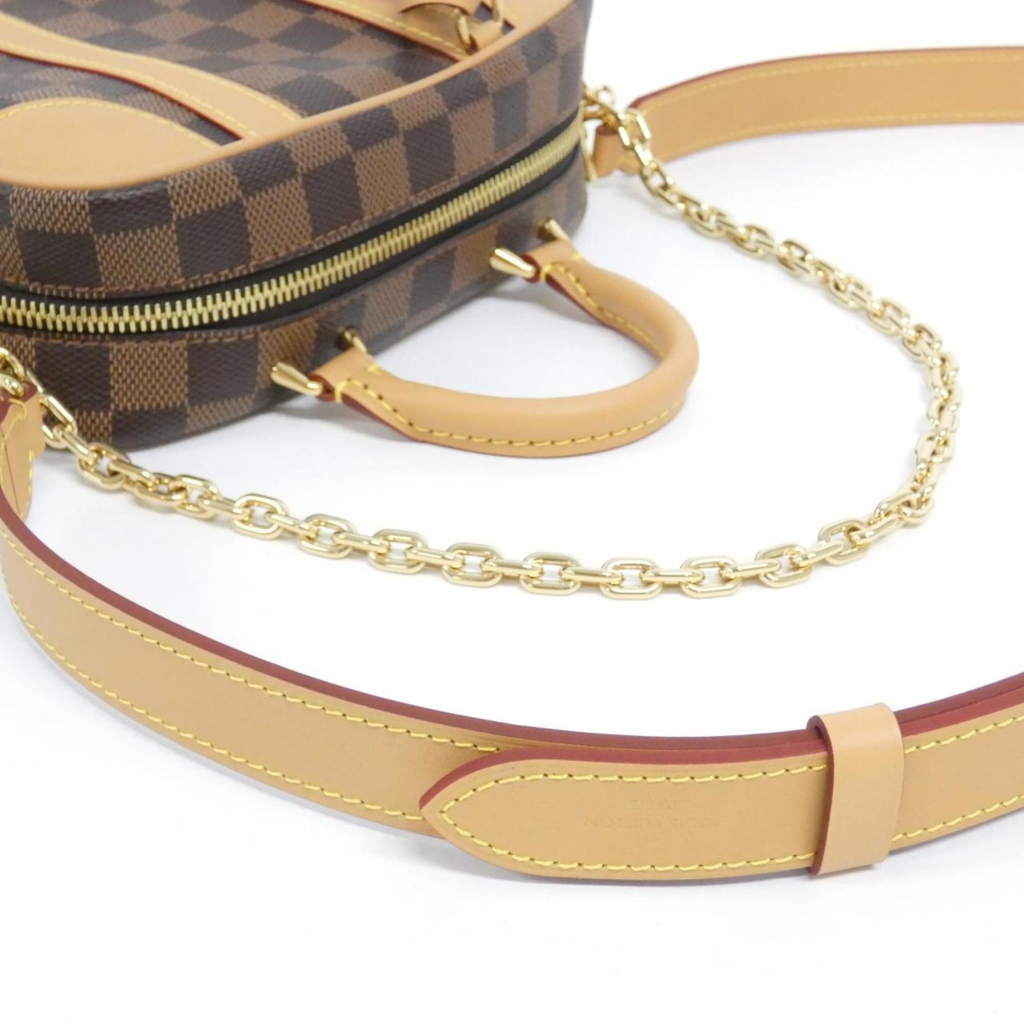 Louis Vuitton Brown Coated Canvas Shoulder Bag (Pre-Owned)