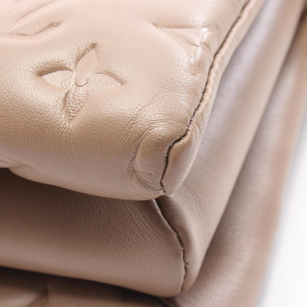 Louis Vuitton Beige Taupe Leather Shoulder Bag (Pre-Owned)