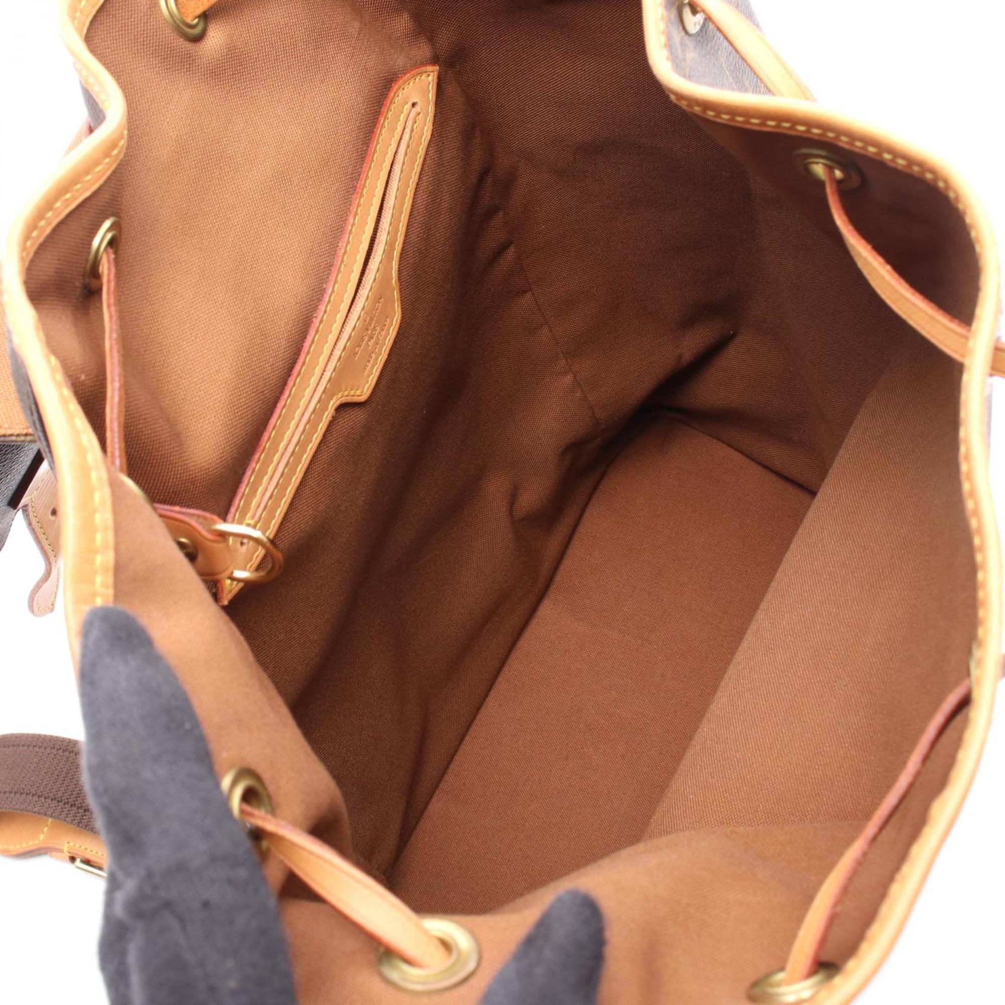 Louis Vuitton Brown Monogram Coated Canvas Backpack (Pre-Owned)