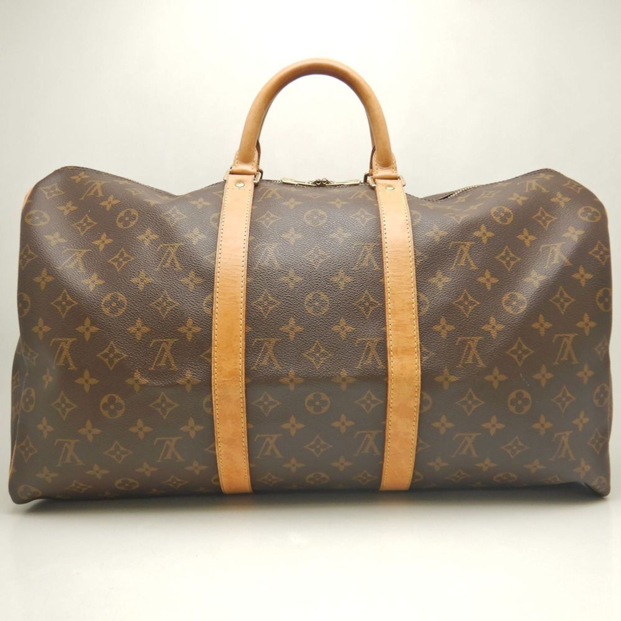 Louis Vuitton Monogram Brown Pvc Boston Bag (Pre-Owned)