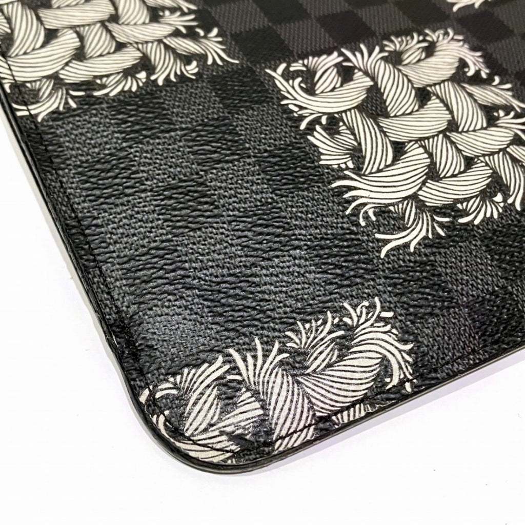 Louis Vuitton Black Pvc Clutch Bag Pochette (Pre-Owned)