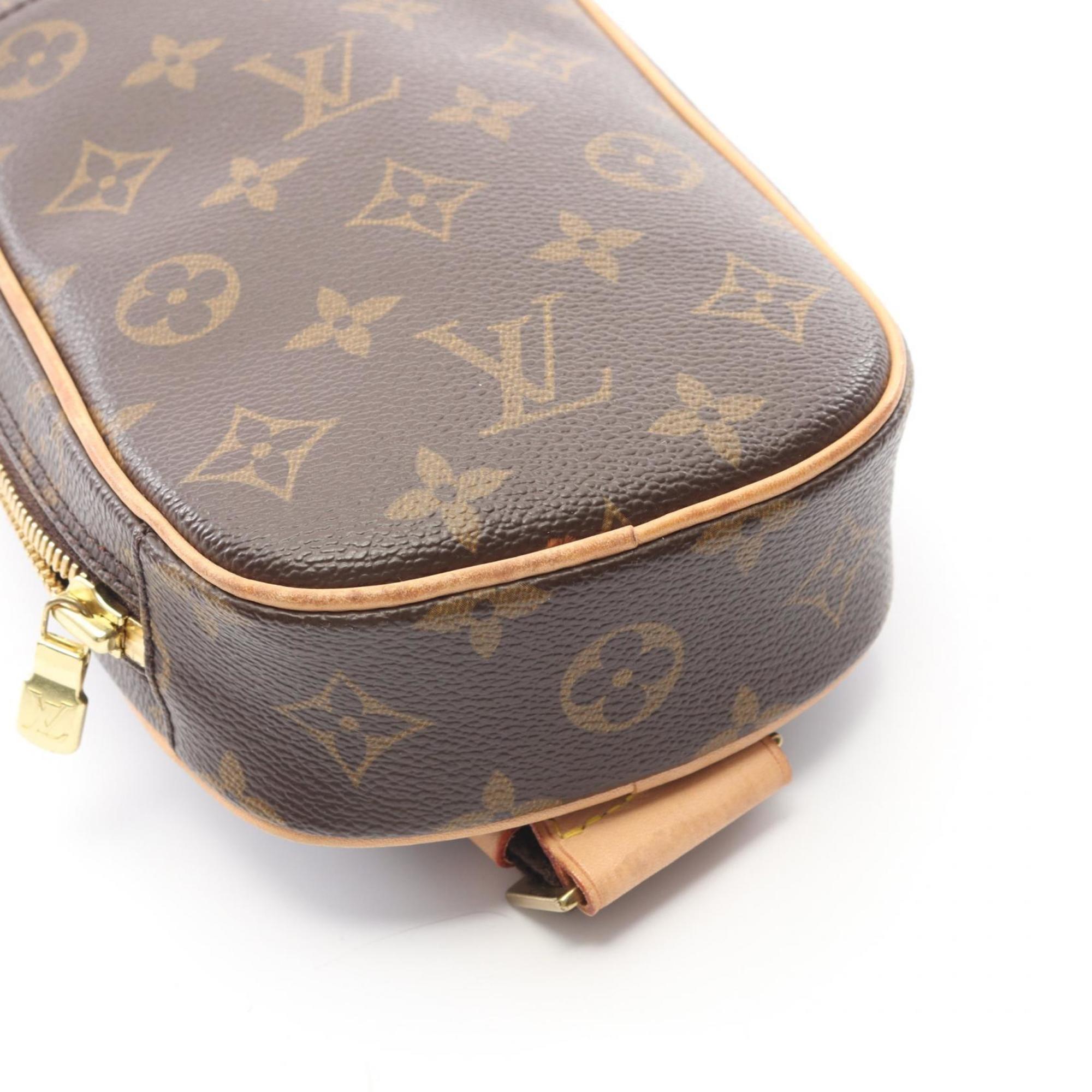Louis Vuitton Monogram Brown Coated Canvas Leather Fanny Pack Sling Bag (Pre-Owned)