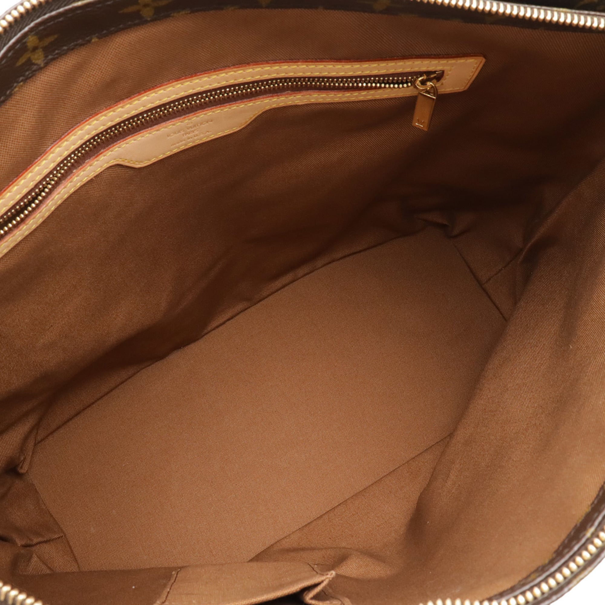 Louis Vuitton Brown Canvas Shoulder Bag Tote Bag (Pre-Owned)