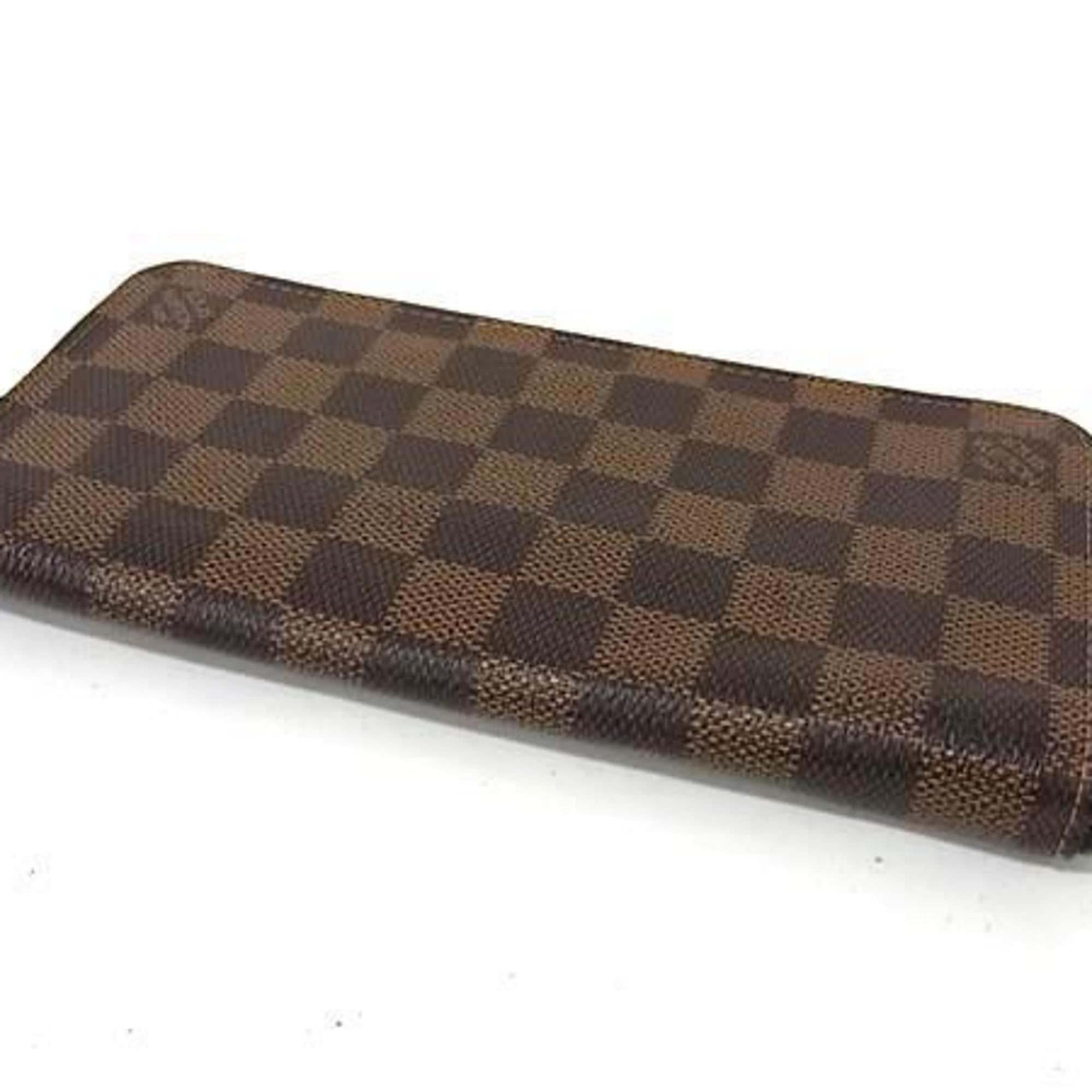 Louis Vuitton Damier Brown Ebene Long Wallet (Bi-Fold) (Pre-Owned)