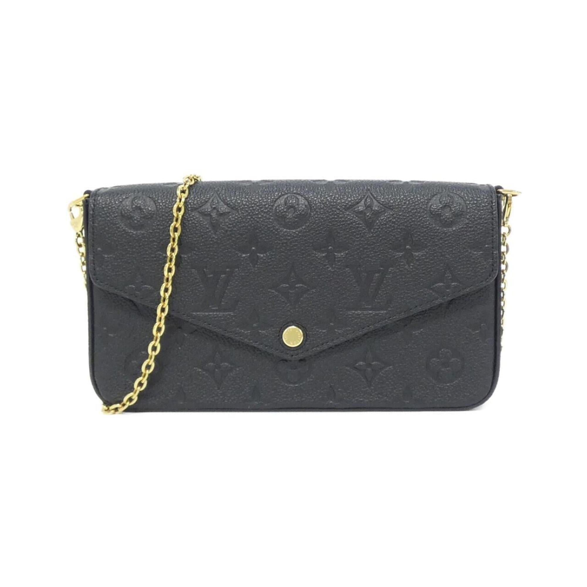 Louis Vuitton Monogram Empreinte Black Leather Pochette Shoulder Bag (Pre-Owned)