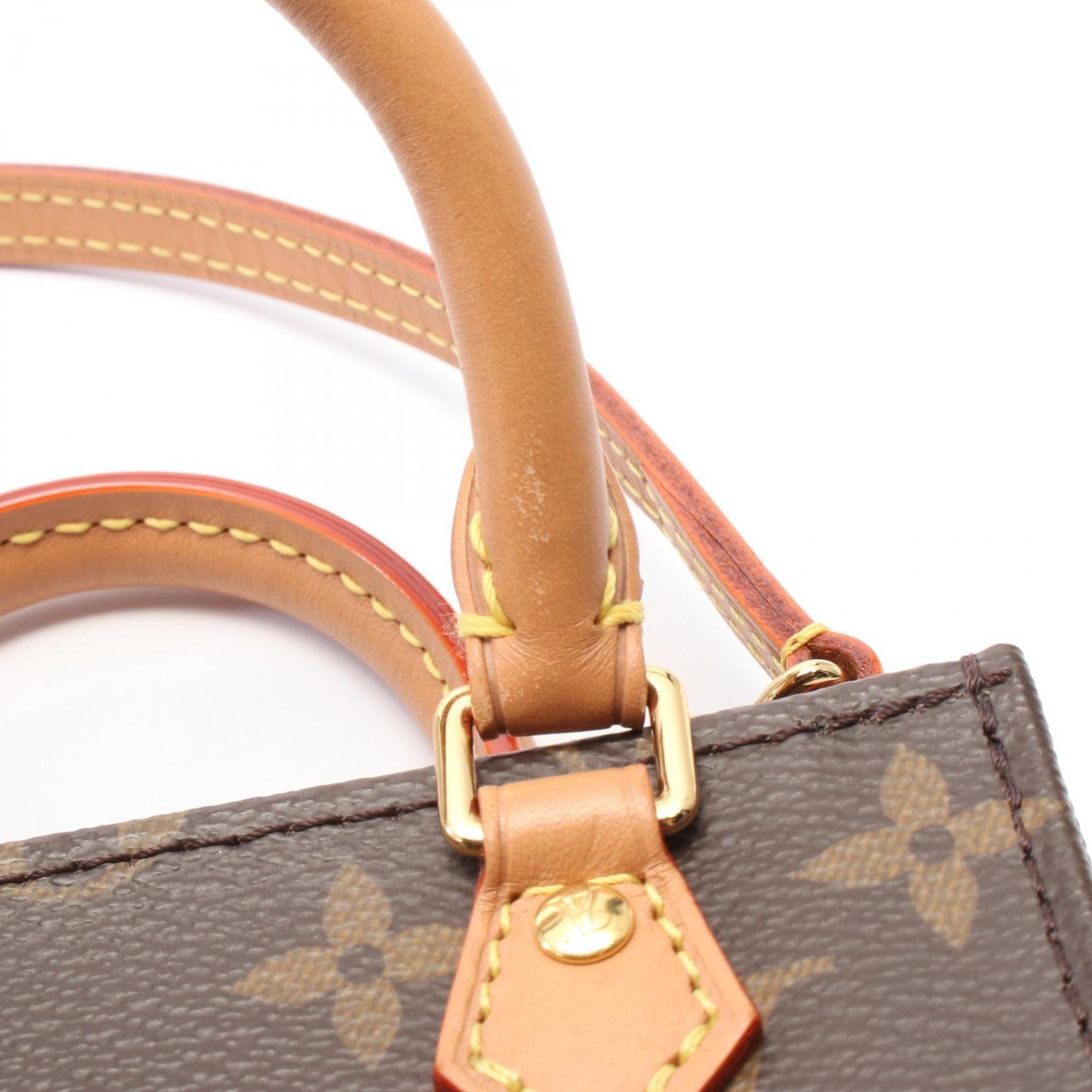 Louis Vuitton Brown Coated Canvas Leather Handbag (Pre-Owned)