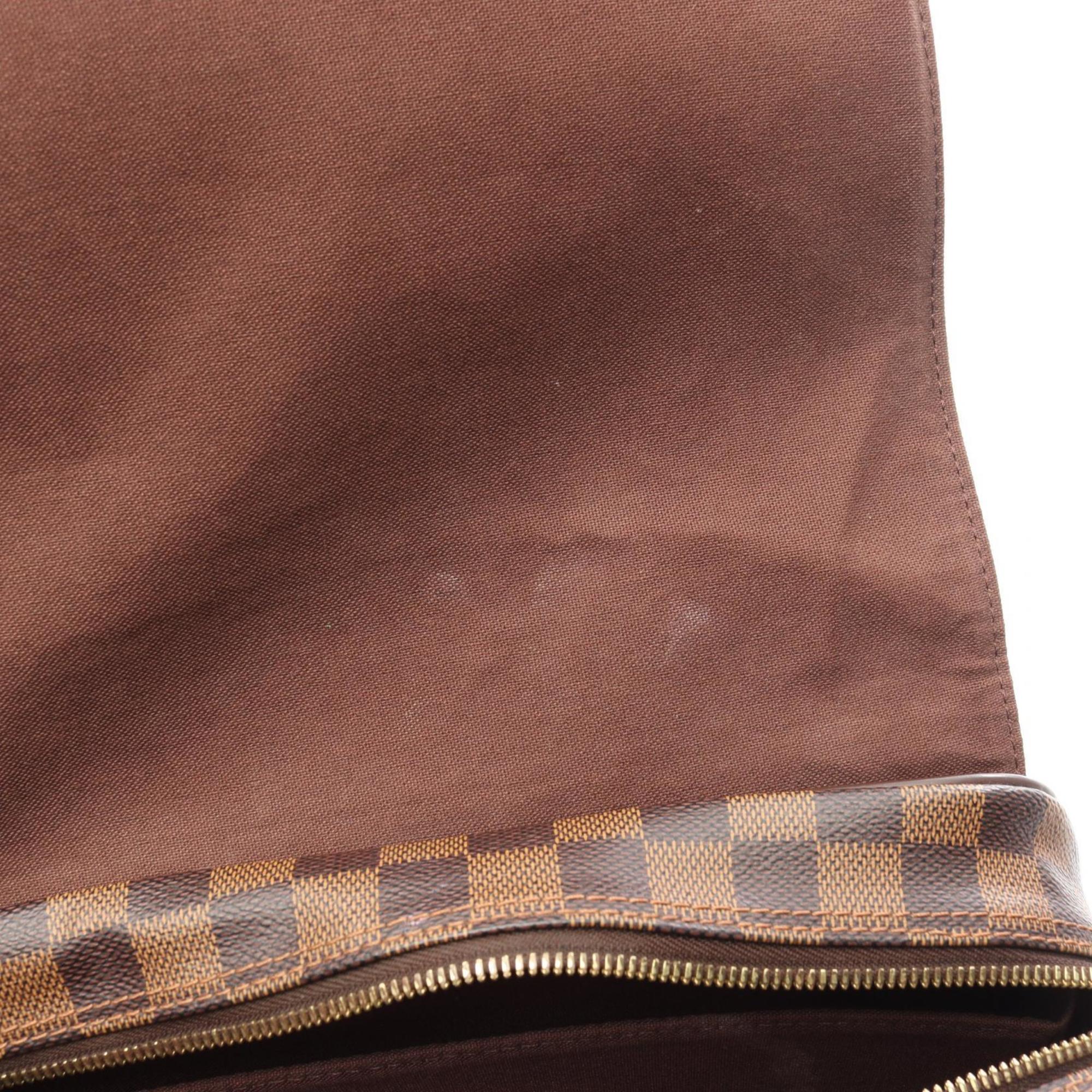 Louis Vuitton Brown Damier Canvas Coated Canvas Leather Damier Canvas Handbag Shoulder Bag (Pre-Owned)