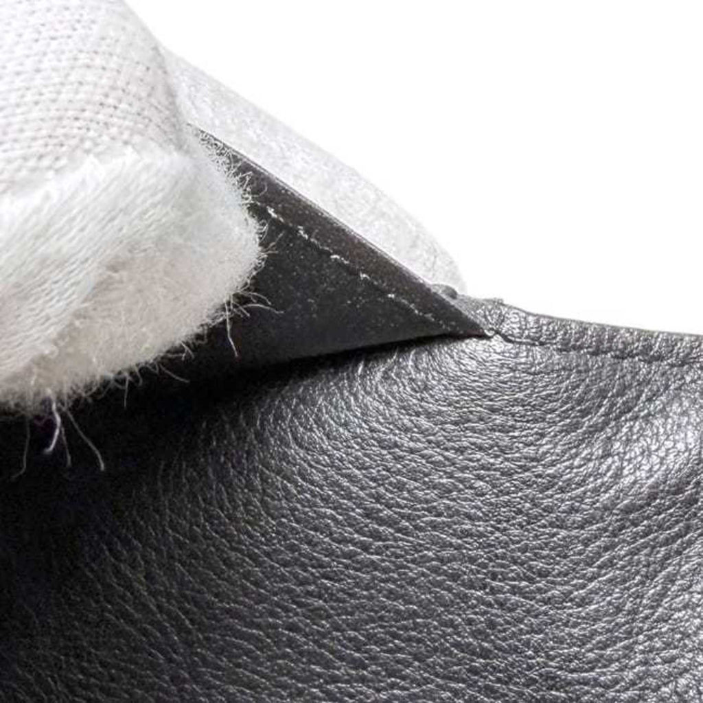 Louis Vuitton Black Noir Leather Long Wallet (Bi-Fold) (Pre-Owned)