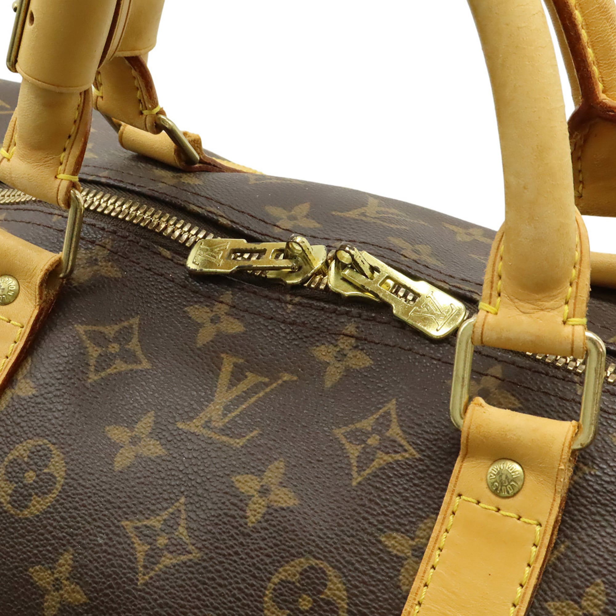 Louis Vuitton Brown Monogram Canvas Boston Bag Shoulder Bag (Pre-Owned)