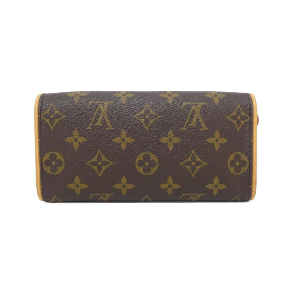 Louis Vuitton Marron Coated Canvas Pochette Shoulder Bag (Pre-Owned)