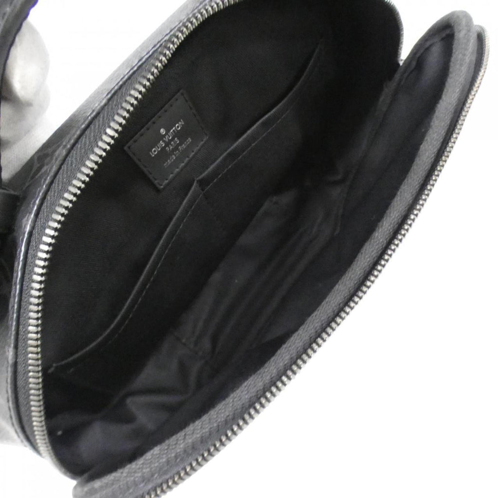 Louis Vuitton Black Coated Canvas Shoulder Bag (Pre-Owned)