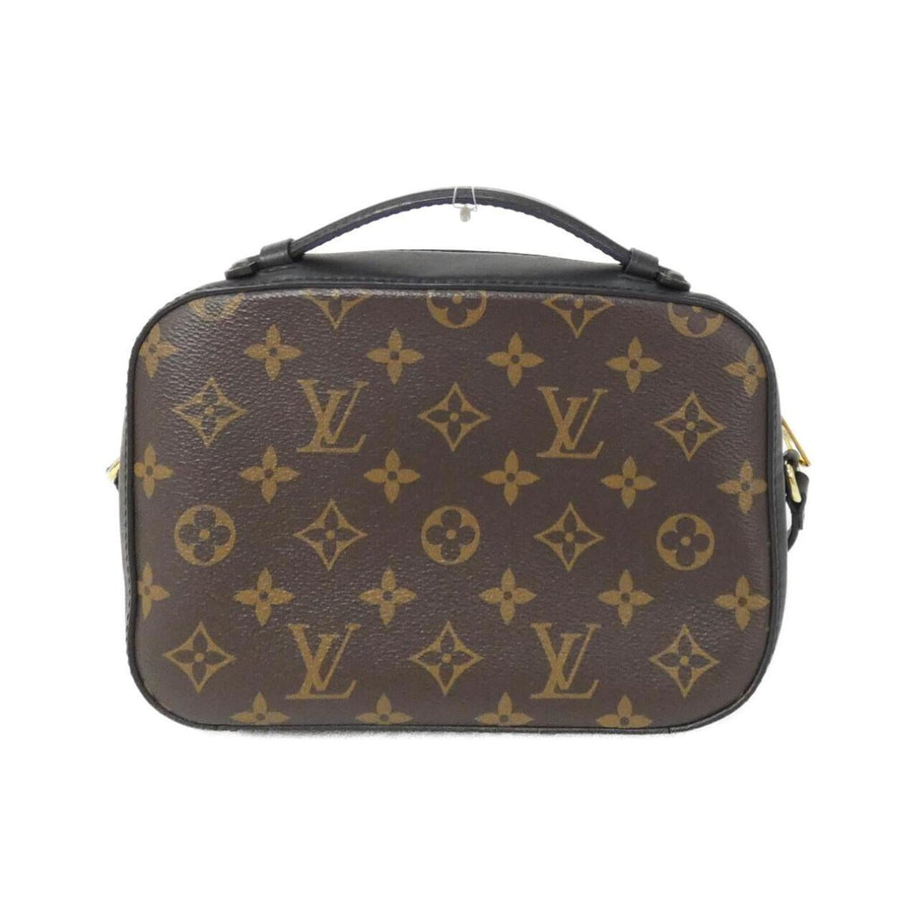 Louis Vuitton Black Marron Coated Canvas Leather Shoulder Bag (Pre-Owned)
