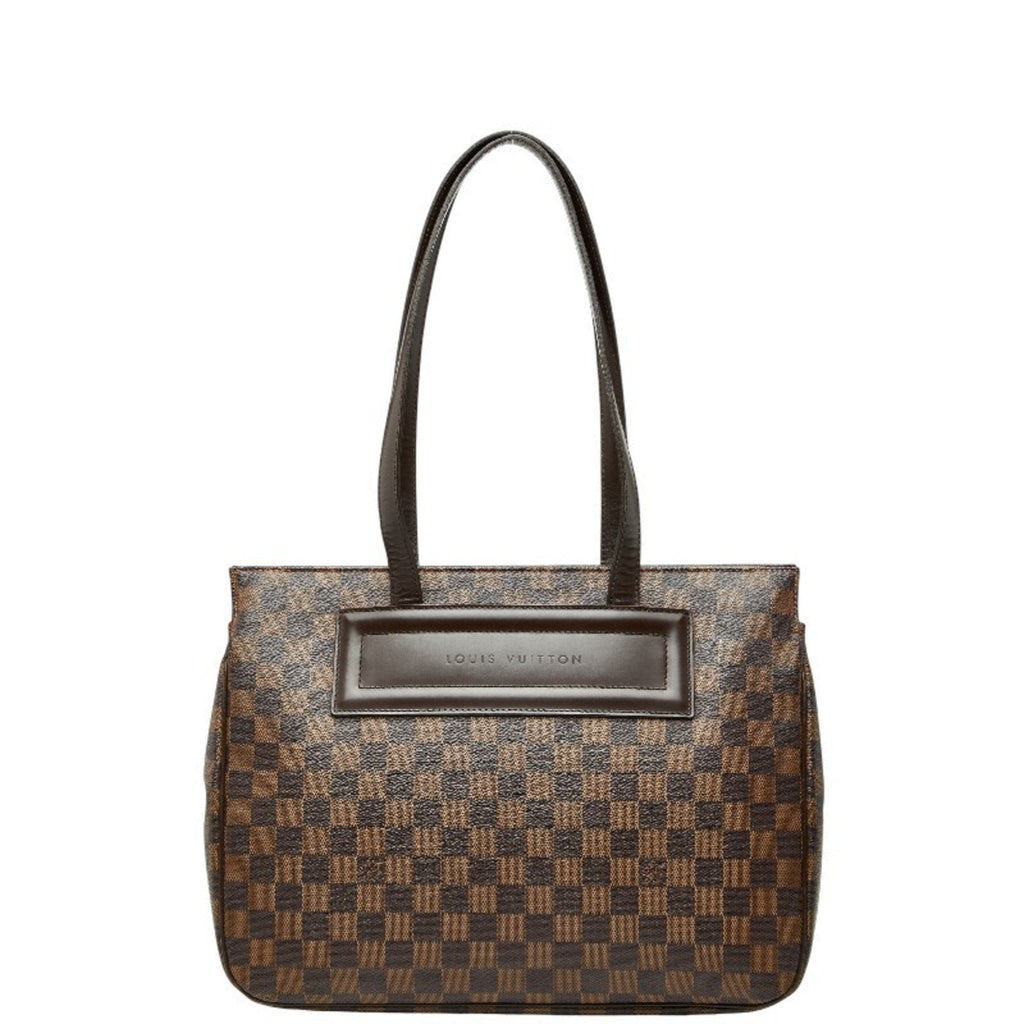 Louis Vuitton Brown Pvc Leather Handbag Tote Bag (Pre-Owned)