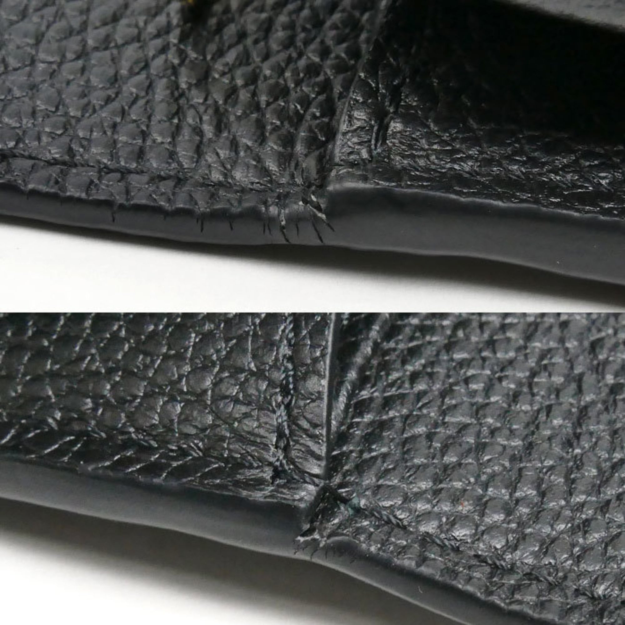 Louis Vuitton Black Monogram Empreinte Long Wallet (Bi-Fold) (Pre-Owned)