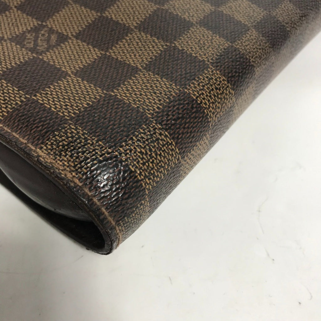 Louis Vuitton Brown Damier Canvas Ebene Damier Canvas Clutch Bag Pouch (Pre-Owned)