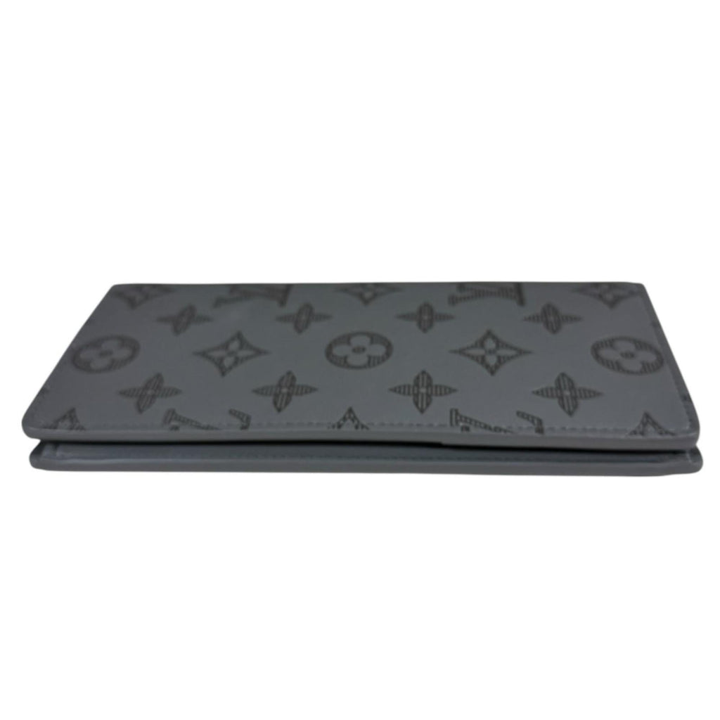 Louis Vuitton Gray Monogram Shadow Long Wallet (Bi-Fold) (Pre-Owned)